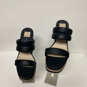 Dolce Vita Osiris Wedge Sandal Black Size 9.5 M